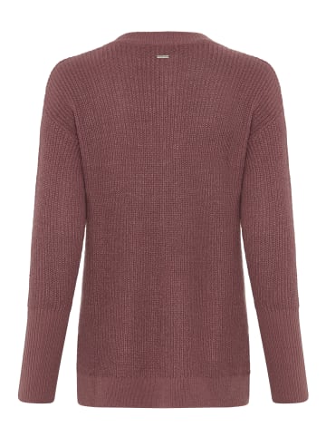 Laura Scott V-Ausschnitt-Pullover in altrose