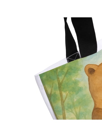 Mr. & Mrs. Panda Tote Bag Bär Baby Design ohne Spruch in Weiß