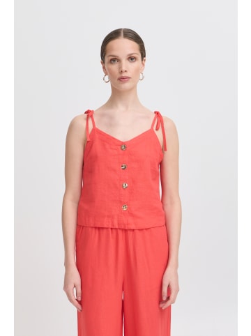 ICHI Ärmellose Bluse IHLINNO Loose fit in Geranium