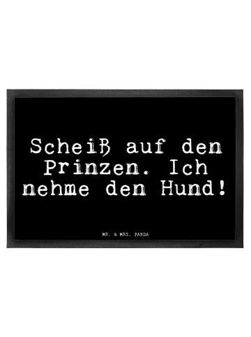 Mr. & Mrs. Panda Schmutzmatte Problem auf den Prinzen.... mit Spruch in Schwarz