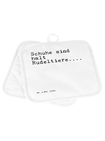 Mr. & Mrs. Panda Topfuntersetzer Schuhe sind halt Rudeltiere....... in Weiß