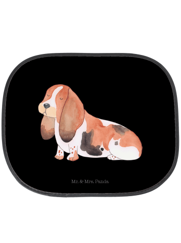 Mr. & Mrs. Panda Autofenster Sonnenschutz Hund Basset Hound ohne... in Schwarz