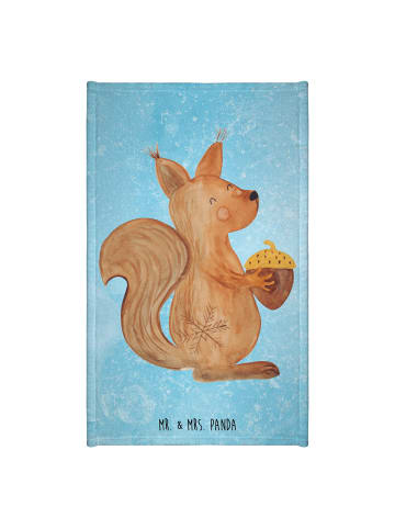 Mr. & Mrs. Panda Handtuch Eichhörnchen Weihnachten ohne Spruch in Eisblau