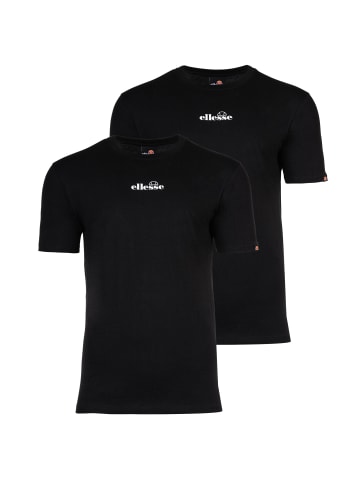 ellesse T-Shirt 2er Pack in Schwarz