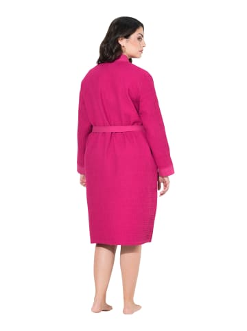 Ulla Popken Bademantel in fuchsia