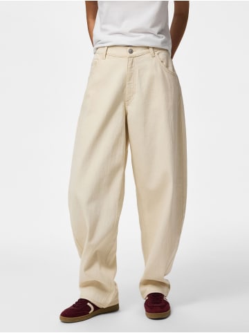 Pieces Barrel Fit Jeans in Ecru