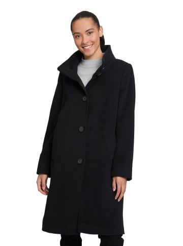Betty Barclay Wollmantel mit Kragen in Schwarz