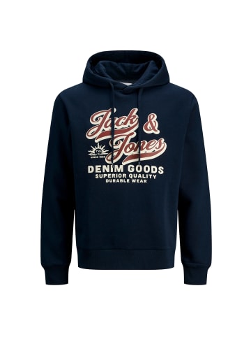 Jack and Jones Hoodie JJELOGO Sweat Hood 2 col 25/26 in Dunkelblau
