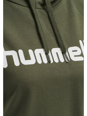 Hummel Hummel Cotton Kapuzenpullover Hmlgo Multisport Damen Atmungsaktiv in GRAPE LEAF