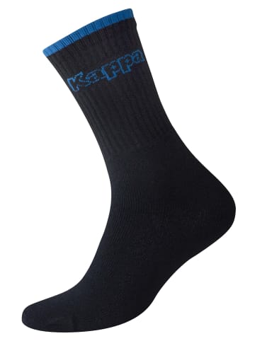 Kappa Sportsocken, Tennissocken 6 Paar in Gr. 39-42 in schwarz