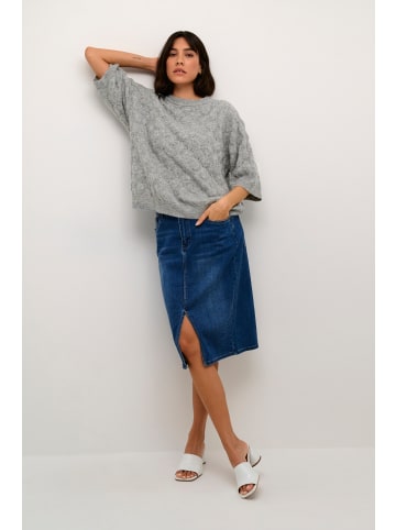 Kaffe Strickpullover KAmalene in Grey Melange