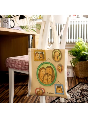 Mr. & Mrs. Panda Shopper Igel Familie Design ohne Spruch in Weiß