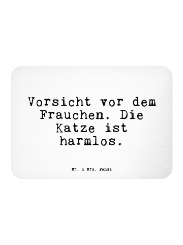 Mr. & Mrs. Panda Magnet Vorsicht vor dem Frauchen.... mit Spruch in Weiß
