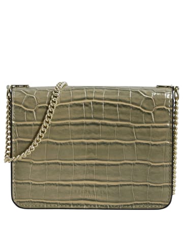 Seidenfelt Tuuli Small - Umhängetasche 17 cm (sand/gold) in smoke green/gold