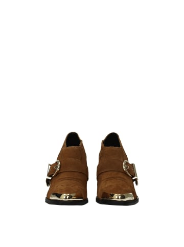Versace Jeans Braun Leder Knöchel Stiefel