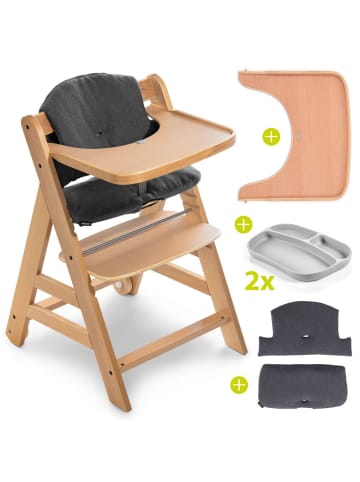 Hauck 5-tlg. Alpha Move Sparset - Hochstuhl in beige,schwarz