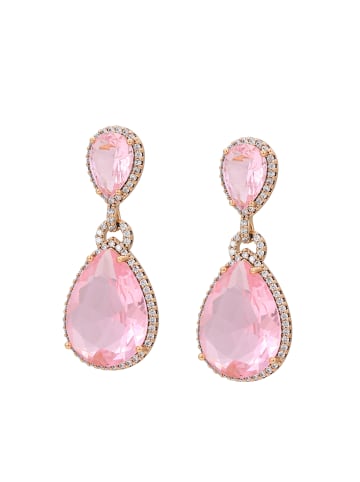 faina Women Dangle Earrings in Rose Gold Pink