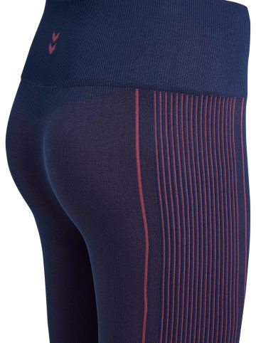 Hummel Sportleggings "Yoga Seamless Hw Tights" in Blau