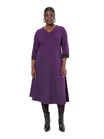 Ulla Popken Midikleid in dunkelviolett