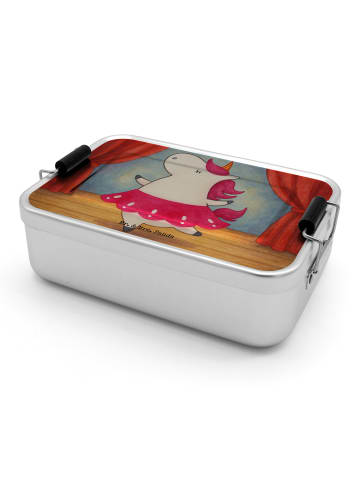 Mr. & Mrs. Panda Brotbox Einhorn Ballerina Design ohne Spruch in Weiß