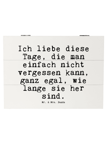 Mr. & Mrs. Panda Truhe Ich liebe diese Tage,... mit Spruch in Weiß