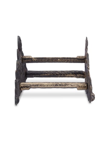 relaxdays Schlauchhalter Rosenmotiv in Bronze