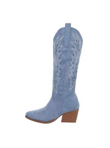 Ital-Design Stiefel in Hellblau