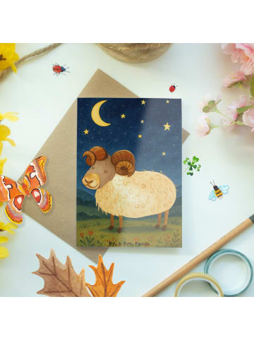 Mr. & Mrs. Panda valentinstagskarte Sternzeichen Widder Design o... in Weiß