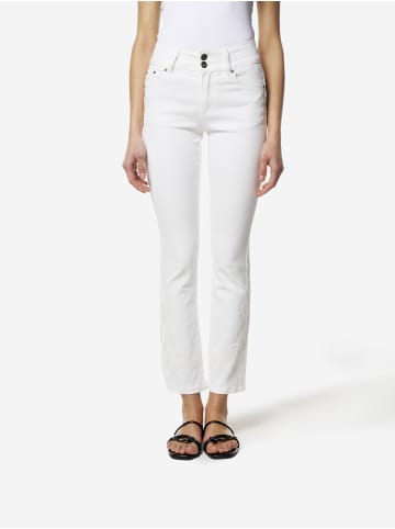 KOROSHI Baumwolle regulÃ¤r stickerei push-up jeans in weiß