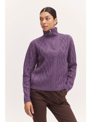 b.young Strickpullover BYOTINKA CABLE - 20811892 in lila