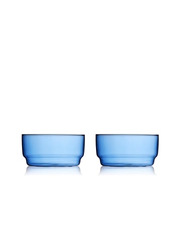 Lyngby Glas Schale Torino in Blau