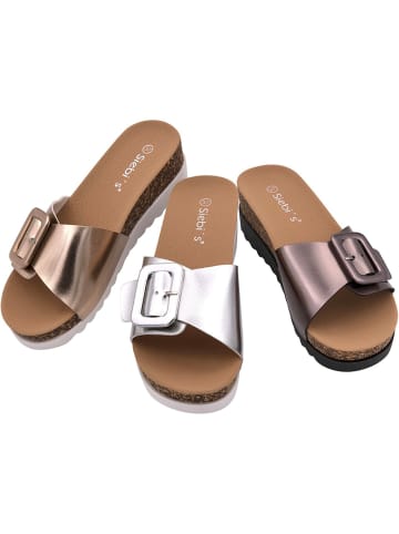 SCARPA Plateau Sandalen für Damen in silber