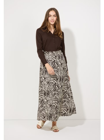 More & More Stretchbluse in espresso brown