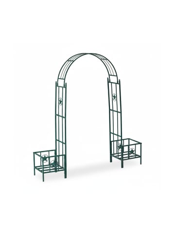 relaxdays Rosenbogen in Grün - (B)204 x (H)226 x (T)45 cm