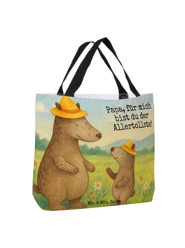 Mr. & Mrs. Panda Damen Schultertasche Bären mit Hut Design mit S... in Weiß