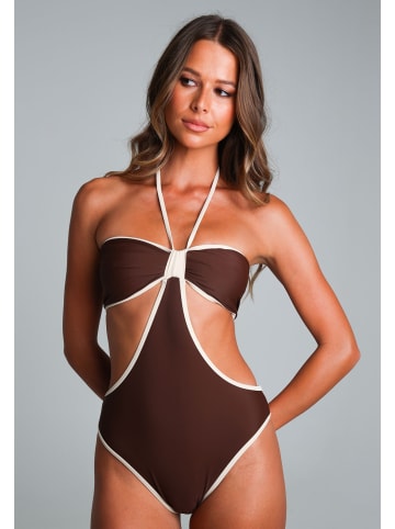 Moda Minx Badeanzug in Coffee