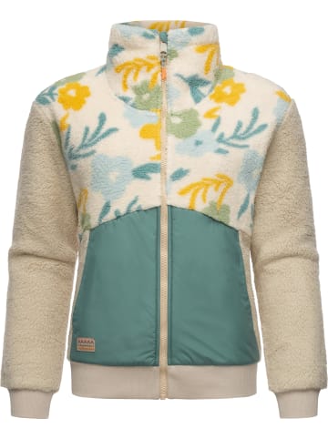 ragwear Fleecejacke Madaras Flower in Beige