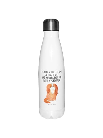 Mr. & Mrs. Panda Trinkflasche Hund Cavalier King Charles Spaniel... in Weiß