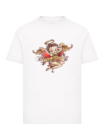 F4NT4STIC T-Shirt Betty Boop Lil Angel Tattoo in weiß