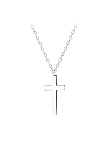 Alexander York Kette mit Anhänger KREUZ in 925 Sterling Silber, 2-tlg. in silber