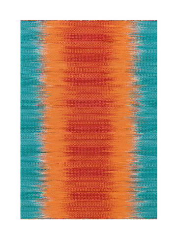 Arte Espina Kurzflor Teppich Sunset 807 in orange - blau - rechteckig