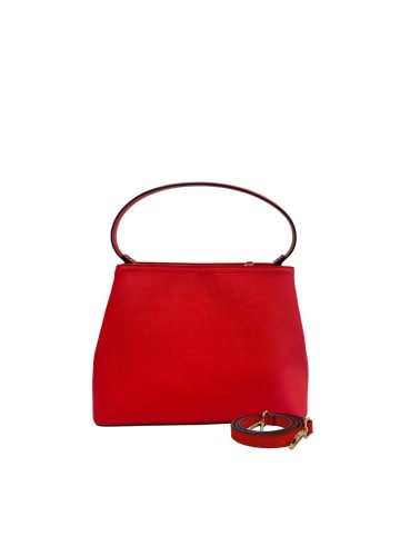 Twinset Weiß Rot PU Damen Handtasche