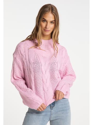 myMo Damen Strickpullover in Rosa