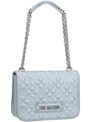 Love Moschino Abendtasche Quilted Bag 4000 in Silver