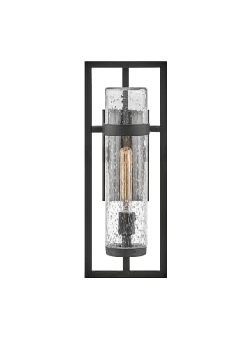 Licht-Erlebnisse Außen Wandlampe (B)19.1 x (H)50.8 cm in Schwarz Klar/TransparentSchwarz Klar/Transparent