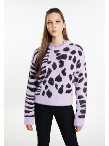 myMo ROCKS Damen Strickpullover in Violett