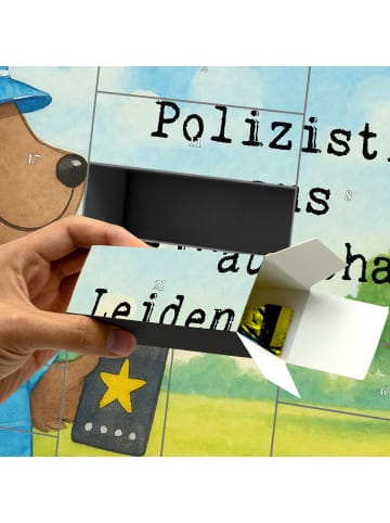 Mr. & Mrs. Panda Adventskalender Polizistin Leidenschaft Design ... in Weiß
