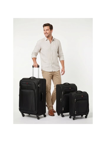 Wenger Beaumont 4 Rollen Kofferset 3-teilig mit Dehnfalte in black