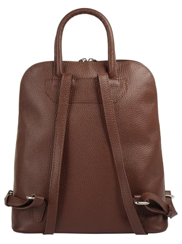 Cluty Rucksack echt Leder in braun