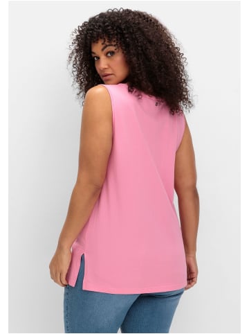 sheego Tanktop in blumiges pink